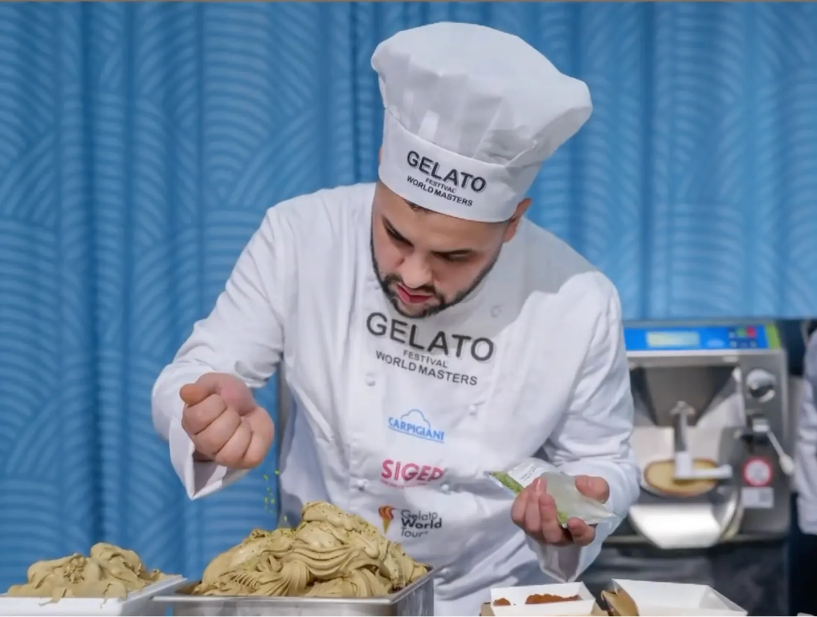 Bertotti maestro at the Gelato Festival World Masters competition